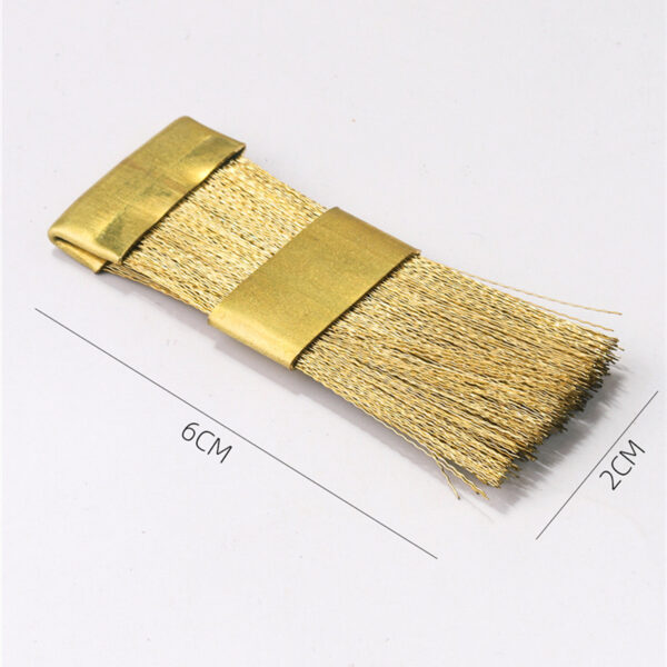 Golden Copper Nail Drill Bit Clean Brush