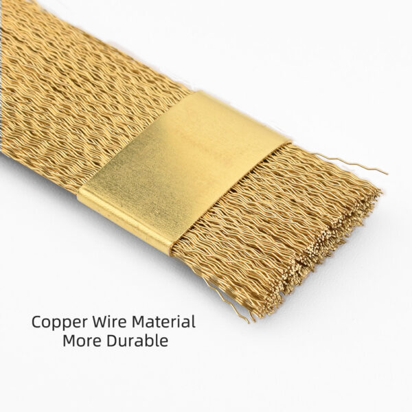 Golden Copper Nail Drill Bit Clean Brush - 图片 3