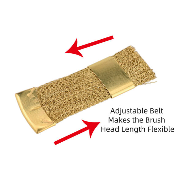 Golden Copper Nail Drill Bit Clean Brush - 图片 2
