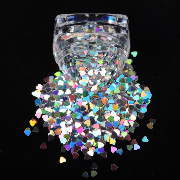 1g/bottle hart shape glitter - 图片 5