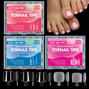 240pcs toe nail tips